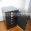 Fireproof safe deposit box with biometric fingerprint or code opening