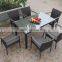 rattan all weather outdoor dining table and chairs