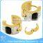 ZS11042 latest design gold plated hoop earrings big white square stone earrings