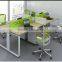 Open Office Cubicle 4 seats Workstation Commercial Staff desk with cabinet (SZ-WS273)