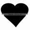 Heart Serving Mats, Centerpiece/Table Protectors in Black Acrylic