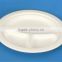 Christmas Kitchen Dinner Single-use Biodegradable disposable compostable Bagasse Plates With Compartments