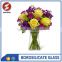 polished clear heat resistant glass vase