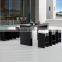 Hotsale Long Outdoor Resin Wicker Polyrattan Bar Table and Stools