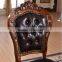 Upholstered Leather Dining Chairs Restaurant Black Leather Chair for Dining
