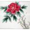 handmade beautiful peony flower painting on canvas wall art decoration