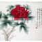 He Ze supplier commercial gifts painting by handmade peony diy painting by number