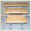 2015 wooden flower display rack, three floors display tables