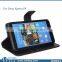 China Supplier Flip Wallet Cover Genuine Leather Phone Case for Sony Xperia E4