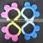 Eco-friendly Rabbit head different color design Silicone Baby Teether