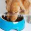 Melamine material pet feeder with stainless steel bowl