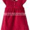 (CD907#)2-10Y OEM Baby Smock Dress Customised Children Corduroy Cap sleeve frocks Winter Spring Dress