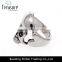 silver jewelry fashion punk style skull men's ring jewelry made in china