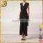 High quality v-neck lovely style long bandage formal sexy dress for women