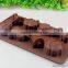 Xmas Santa Claus Silicon Chocolate Mousse Dessert Ice Cube Pudding Mold Tray