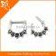 Indian Hoop Nose Rings Nipple Lip Septum Earrings Tribal Nose Ring with Zircon