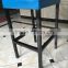 Modern Leather and Steel Dining Kitchen Counter Height Chairs Bar Stool