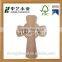 unfinished natural religious wall haging decor small wholesale craft wooden cross small wooden crosses