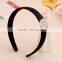 Hairbands Black Velvet Material with Crystal Round Shaped Hairbands