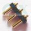 female pitch 3.0mm brass pogo 3pin connector for smartwatch