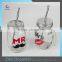 Factory Price Fancy Decal Eco Custom Mason Jars With Lids And Straws