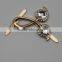 three drops glasses gold Plated Buckle Metal Buckle for Handbags