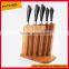 AH07-B 14pcs Pakka wood handle knife set kitchenware