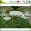 Cheap Price Antique White Round Outdoor Table For Garden Patio J29M TS05 X11 PL08-5057