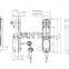 high quality metal cabinet door lock with 2 keys for container door