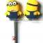 New arrival lovely bee shape rubber pencil topper