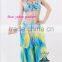 Wucheial Gradient 3-layer Belly Dance Skirt / Sexy 93cm Long Belly Dance Layered Long Skirt / Rayon Skirt Belly Dance