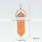Wholesale 38.1*12.7mm Fashion Long New Colorful Euro Style Metal Natural Crystal Necklace Pendant