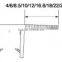 90 degree shower glass door PVC seal/waterproof seal strip