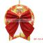 Wholesale prices OEM quality Cheap holiday decorations two head flannel red christmas bows with many colors