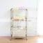 Heavy-duty Rolling Laundry Sorter /Rack/Cart with 2-tier Storage Shelves and Polyester Bag