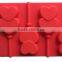 DIY Lollipop Mould 6 Holes Double Heart Chocolate Silicone Candy Mould