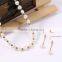 Mexico Charming wedding jewelry new arrival elegant pearl gold beads jewelry set