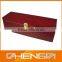 Hot!!! Customized Grain Effect Wine Red Glossy Wine Bottle Box(ZDW14-W002)
