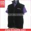 China clothing factory direct wholesale personalized womens sleeveless 280gsm work fleece vest with Zip-close pockets(LCTU0056)