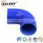 4'' 102mm high temperature reinforced automotive blue elbow 90 degree silicone hose