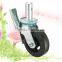 Hardware Heavy Duty Rubber Iron Swivel Caster With Brake