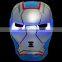 Popular party full face Led Iron Man eye mask,super hero mask
