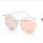 Women Upscale Retro Transparent Block Sunglasses