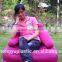 High Class Flocked Inflatable Air Sofa Bed