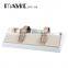 high quality 6-Grid wooden belt display cases with high quality fabric
