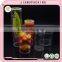 Decorative colorful cylinder tube vase plastic