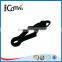 Black metal spring clip snap hook for bag