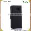 PU + PC Litchi Wallet Card Holster Flip Cover Stand Black Case For Samsung Galaxy S6