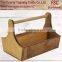 natural tall wooden wine trug with sloping sides