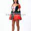 2015 Sexy ladies fancy dress Halloween Carnival queen of hearts costume